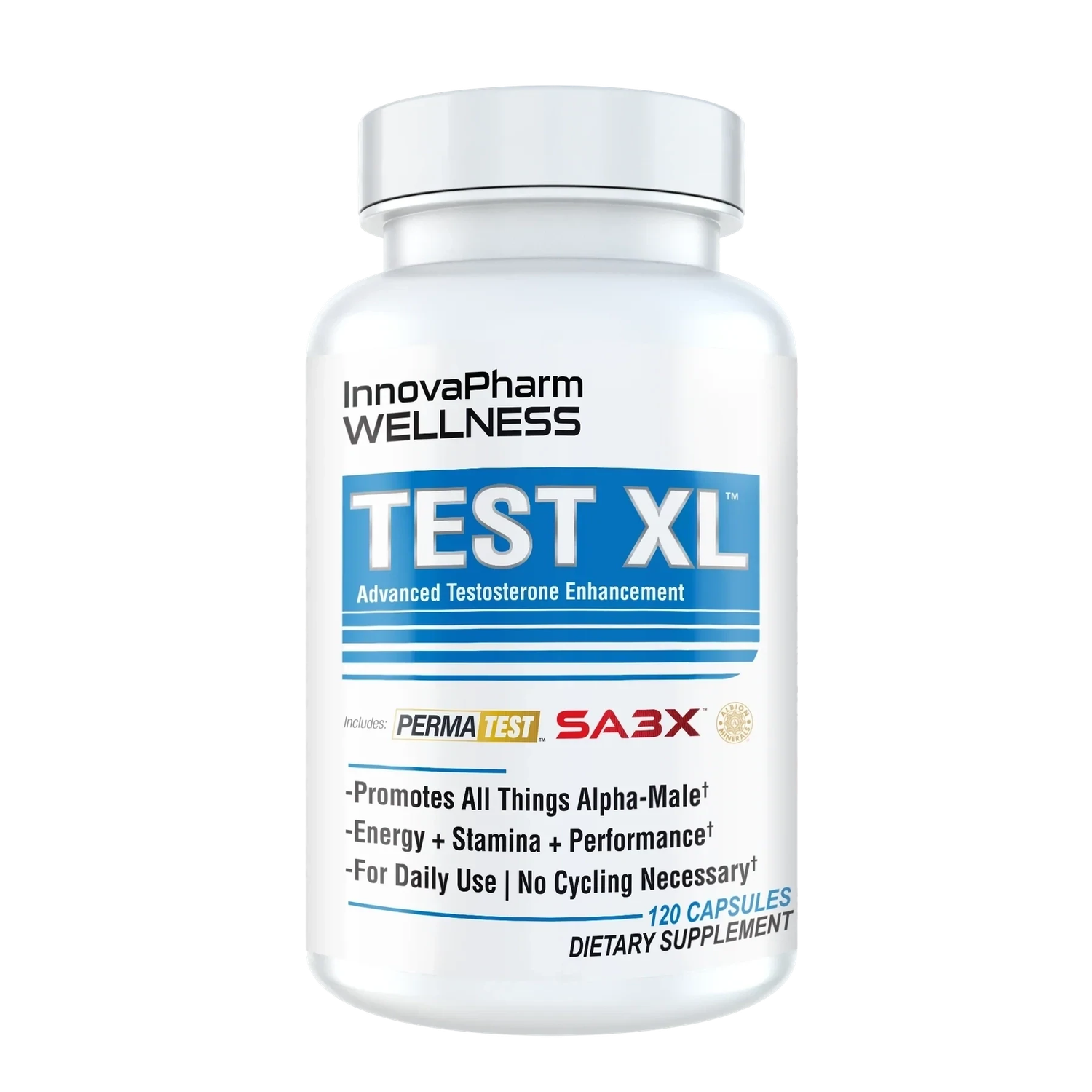 InnovaPharm Test XL, Size: 120 Capsules