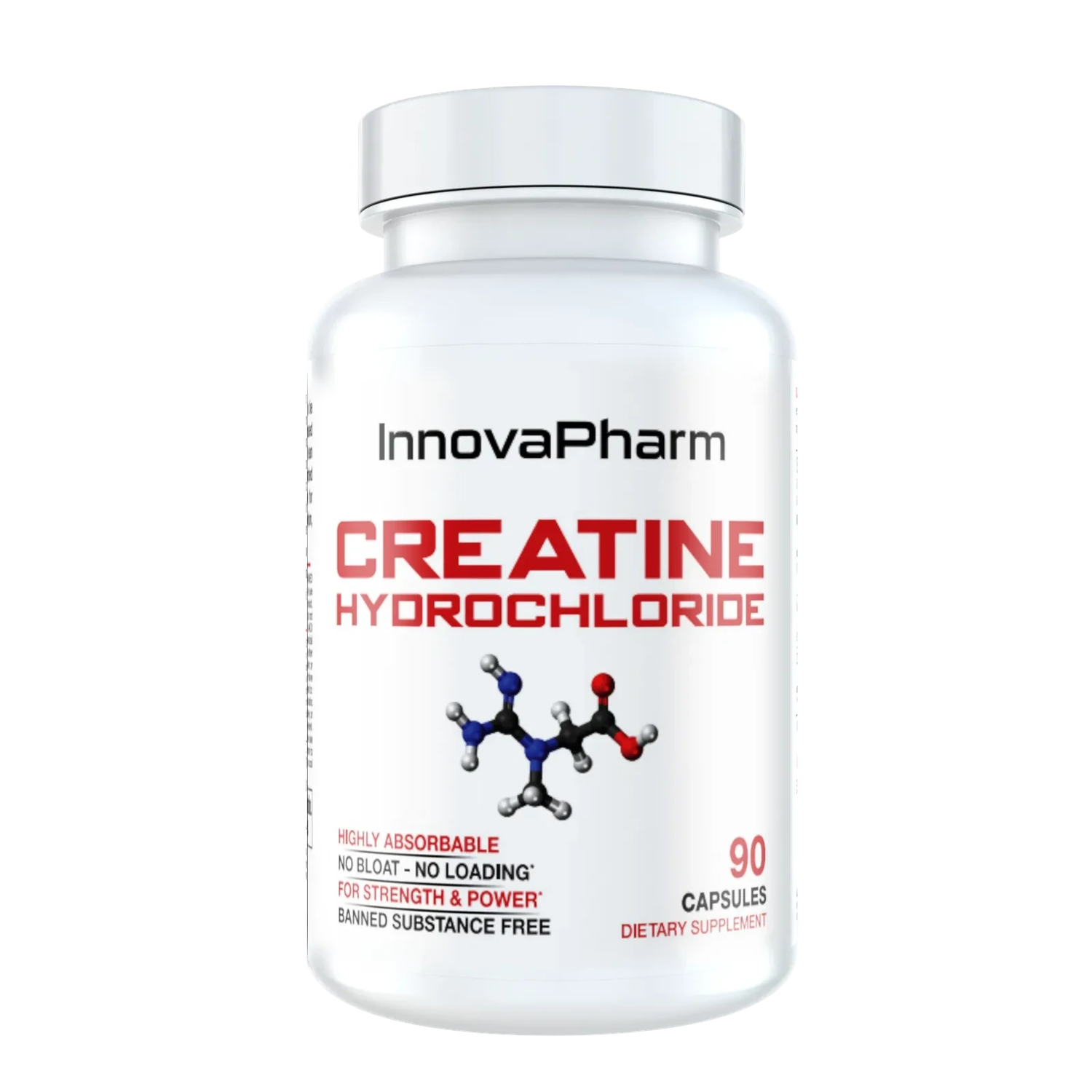 InnovaPharm Creatine Hydrochloride, Size: 90 Capsules