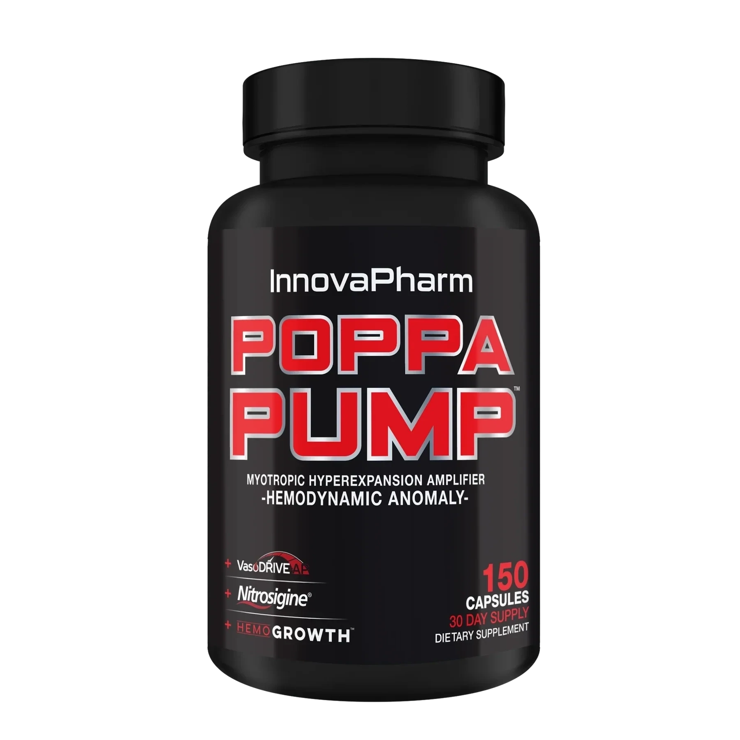 InnovaPharm Poppa Pump, Size: 150 Capsules