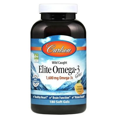 Carlson Elite Omega-3 Gems Fish Oil 180 Softgels Carlson Elite Omega-3 Gems Fish Oil 180 Softgels