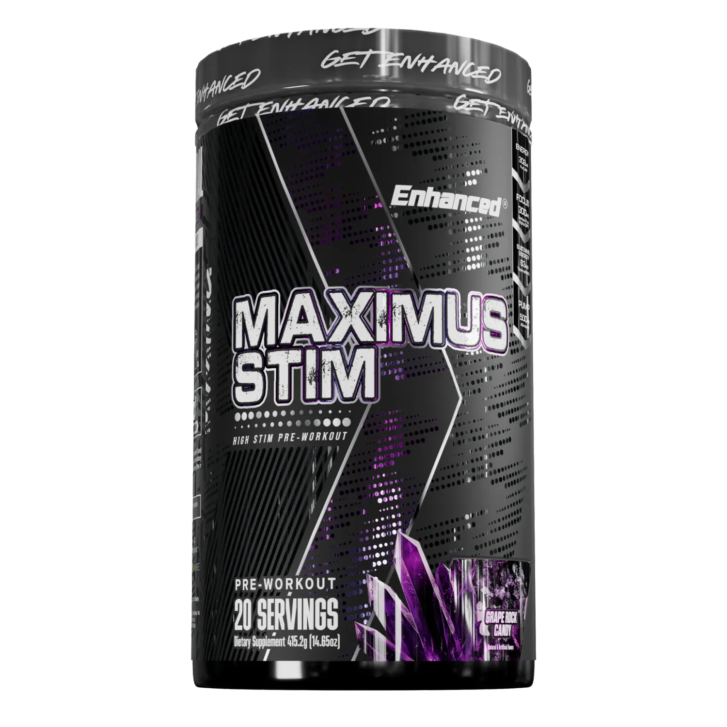 Enhanced Labs Maximus Stim, Flavor: Grape Rock Candy, Size: 20 Servings
