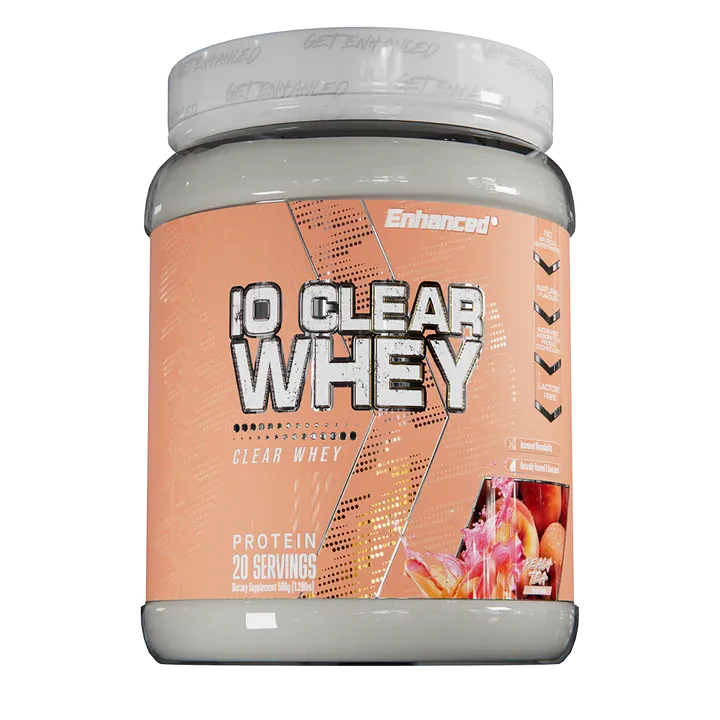 Enhanced Labs iO Clear Whey, Flavor: Peach Tea, Size: 25 Servings