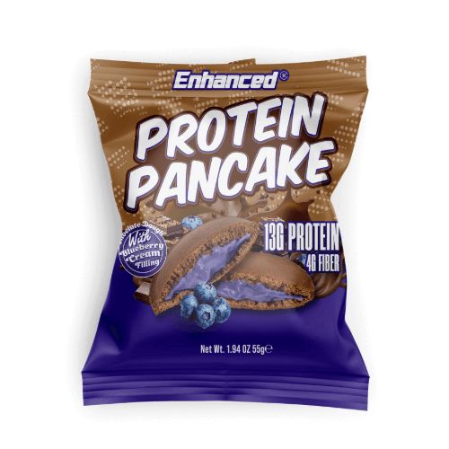 Enhanced Labs Protein Pancakes, Flavor: Blueberry Cream, Size: Case of 10