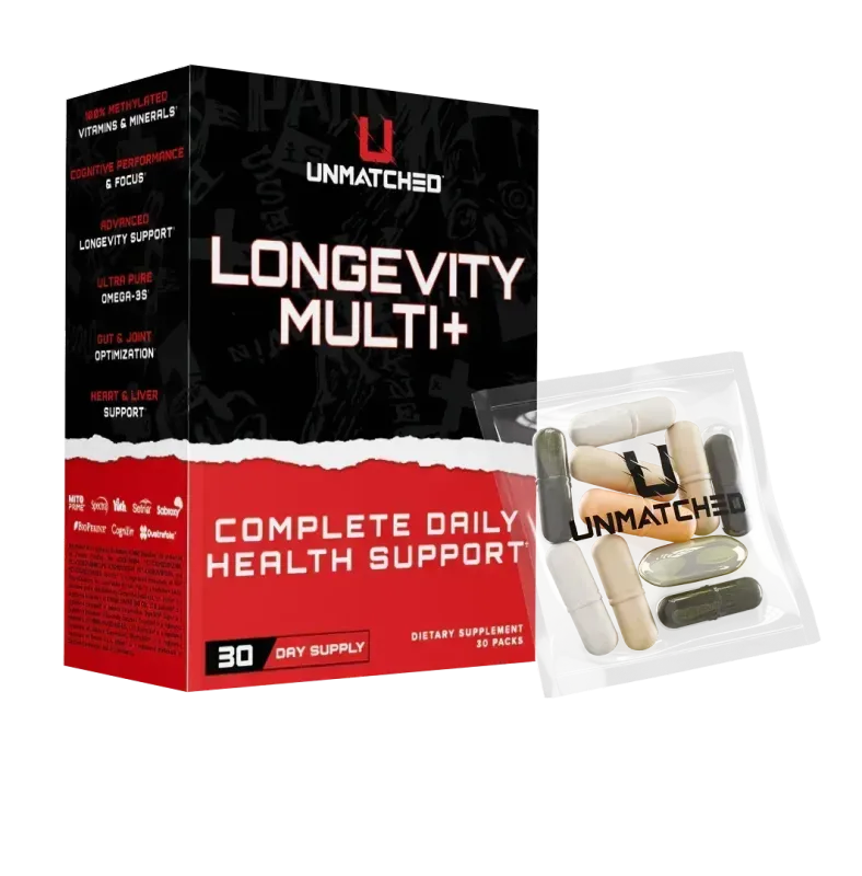 Unmatched Supps Longevity Multi+ Vitamin Pack