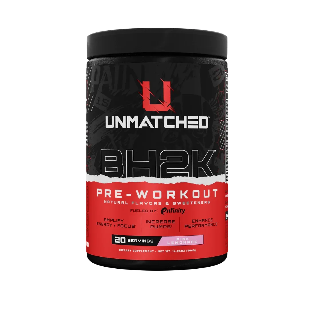 Unmatched Supps BH2K, Flavor: Pink Lemonade, Size: 20 Servings