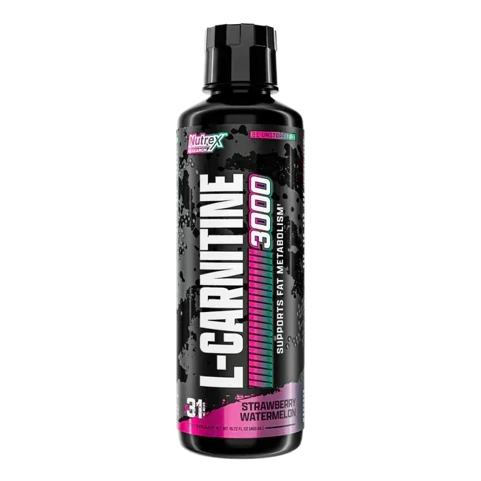 Nutrex L-Carnitine 3000 Liquid, Flavor: Strawberry Watermelon, Size: 31 Servings