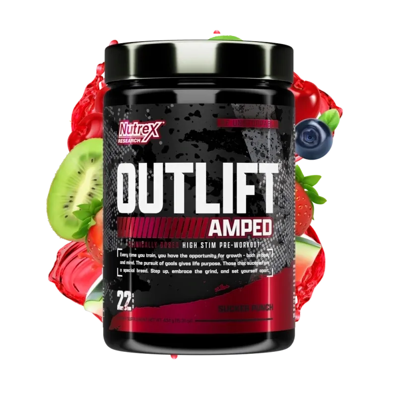 Nutrex OUTLIFT Amped, Flavor: Sucker Punch, Size: 22 Servings