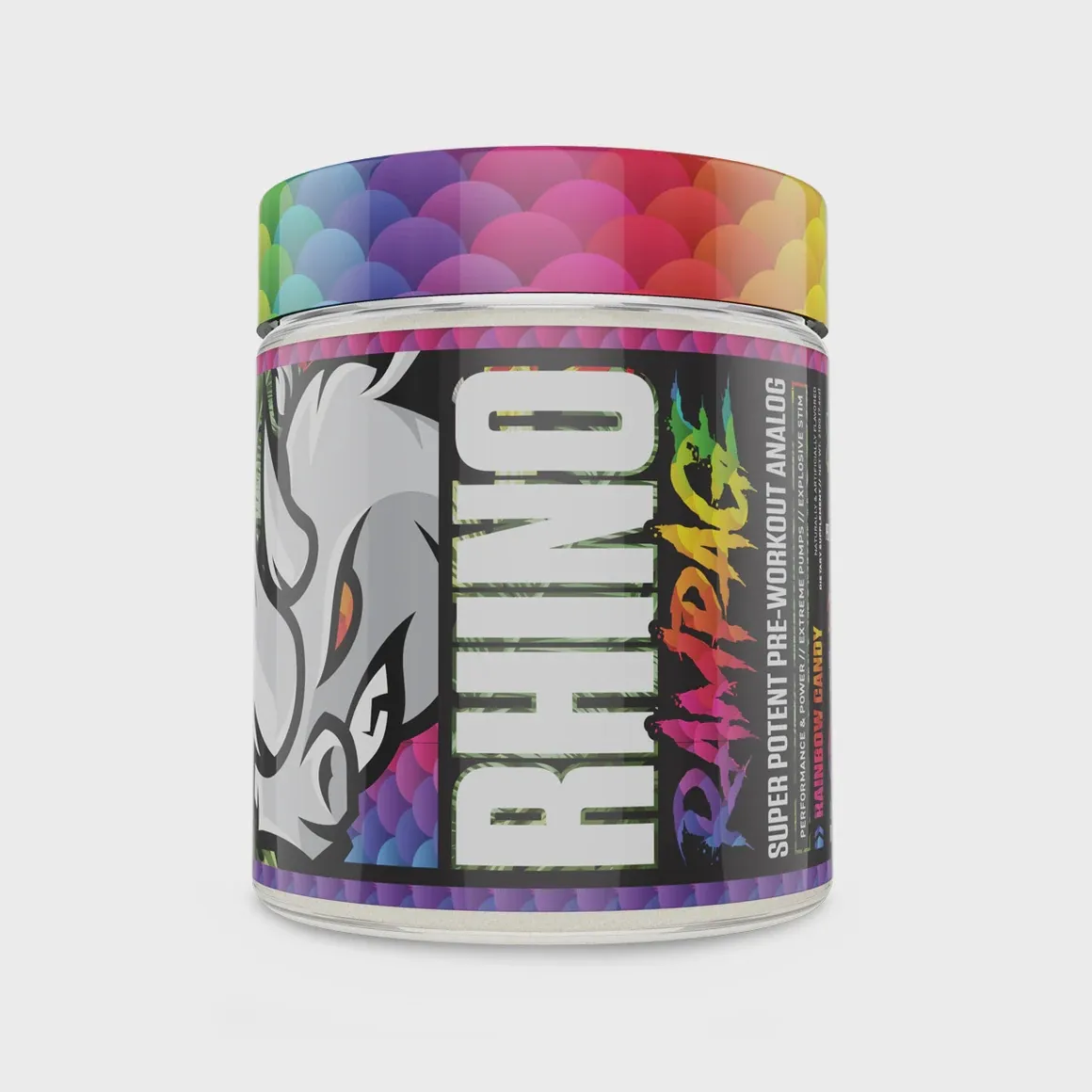 Musclesport Rhino Rampage, Flavor: Rainbow Candy, Size: 30 Servings