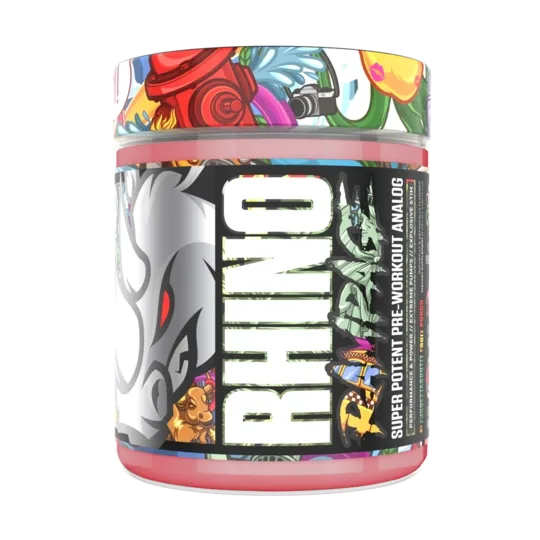 Musclesport Rhino Rampage, Flavor: Fuhgettaboutit Fruit Punch, Size: 30 Servings