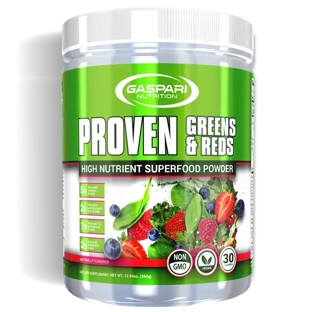Gaspari Nutrition Proven Greens &amp; Reds, Flavor: Naturally Fruit Flavored, Size: 30 Servings