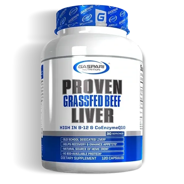 Gaspari Nutrition Proven Grassfed Beef Liver, Size: 120 Capsules
