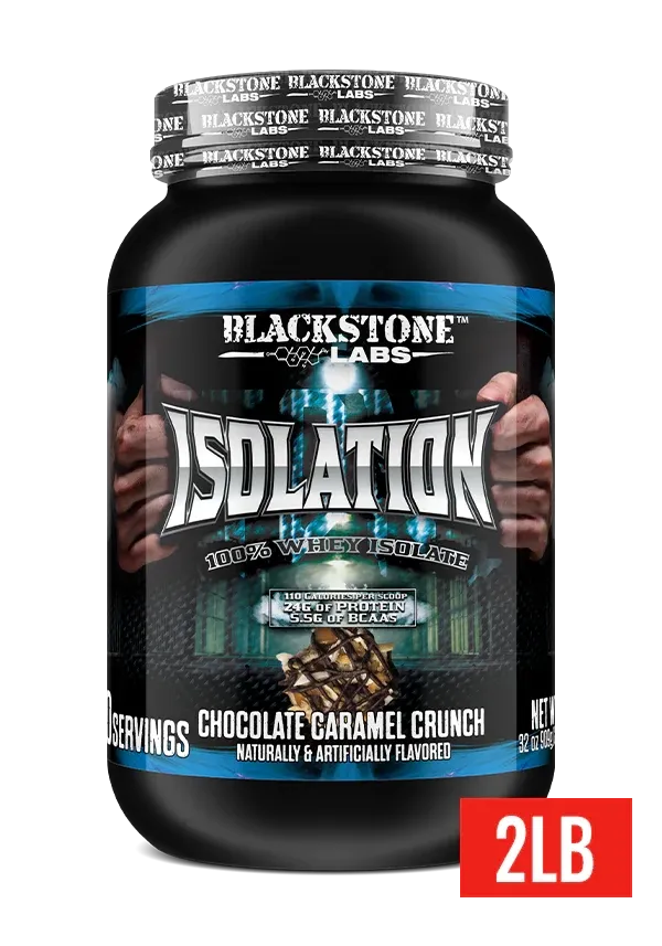 Blackstone Labs Isolation Whey Isolate Protein, Flavor: Chocolate Caramel Crunch, Size: 30 Servings