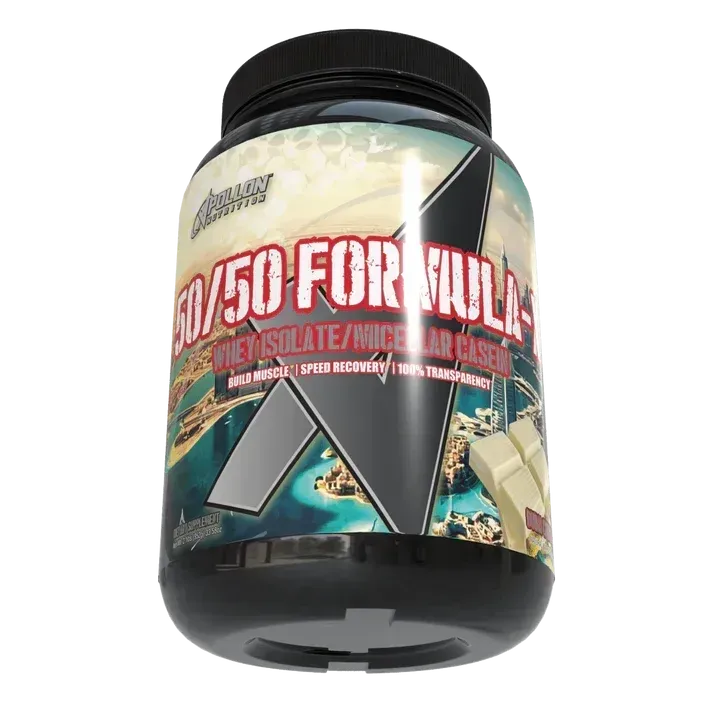 Apollon Nutrition 50/50 Formula X Protein 2 lb, Flavor: Dubai Chocolate, Size: 2 lb