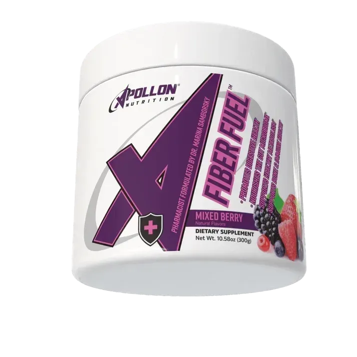Apollon Nutrition Fiber Fuel, Flavor: Mixed Berry, Size: 30 Servings