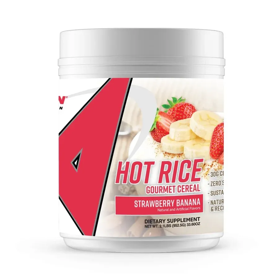 Apollon Nutrition Hot Rice Cereal, Flavor: Strawberry Banana, Size: 25 Servings