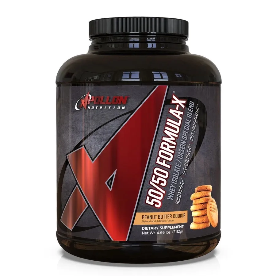 Apollon Nutrition 50/50 Formula X Protein 5 lb, Flavor: Peanut Butter Cookie, Size: 5 lb