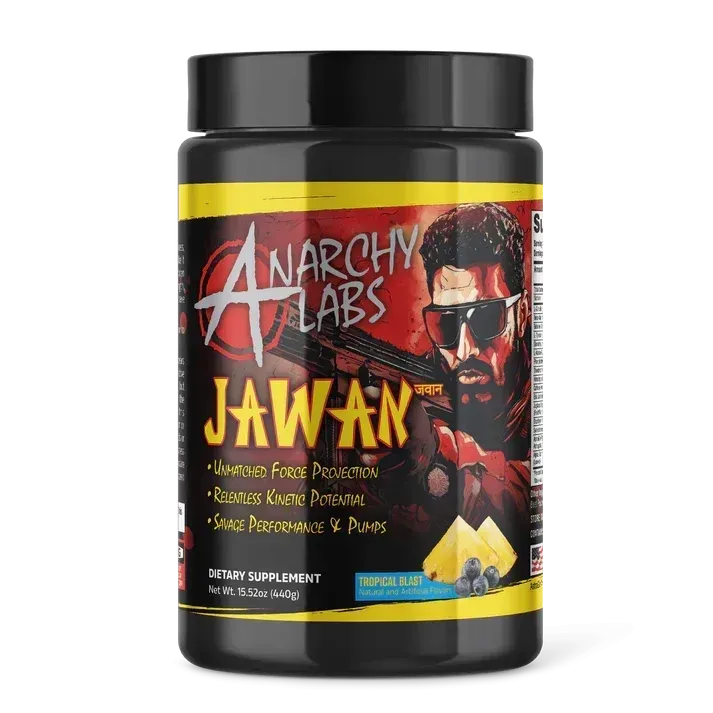 Anarchy Labs Jawan Pre-Workout, Flavor: Tropical Blast, Size: 40/20 Servings