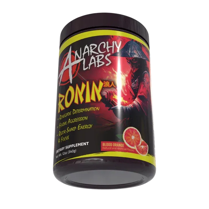 Anarchy Labs Ronin Pre-Workout, Flavor: Blood Orange, Size: 40/20 Servings