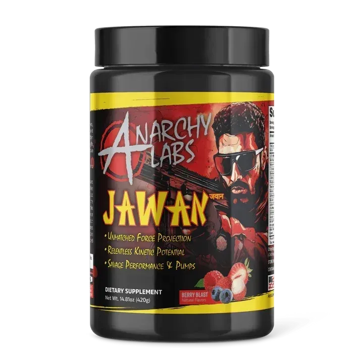Anarchy Labs Jawan Pre-Workout, Flavor: Berry Blast, Size: 40/20 Servings