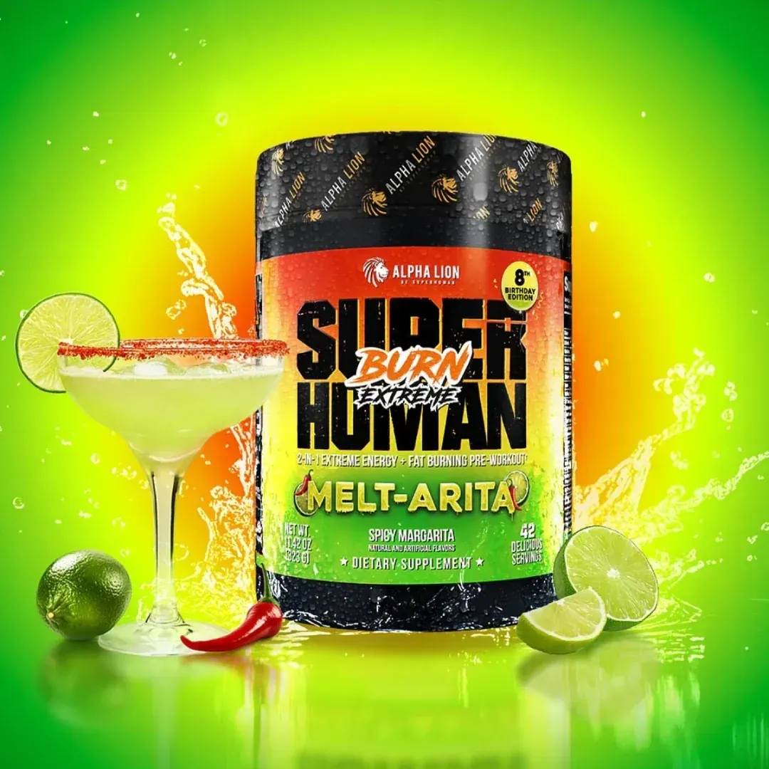 Alpha Lion SuperHuman Burn Extreme, Flavor: Melt-arita (Spicy Margarita), Size: 21 Servings