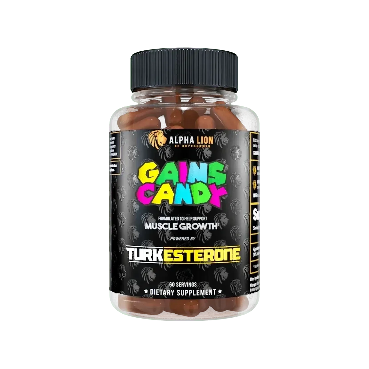 Alpha Lion Gains Candy Turkesterone, Size: 60 Capsules