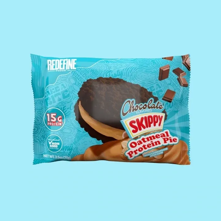 Redefine Foods Skippy Oatmeal Protein Pies, Flavor: Skippy Chocolate PB, Size: 1 Oatmeal Protein Pie