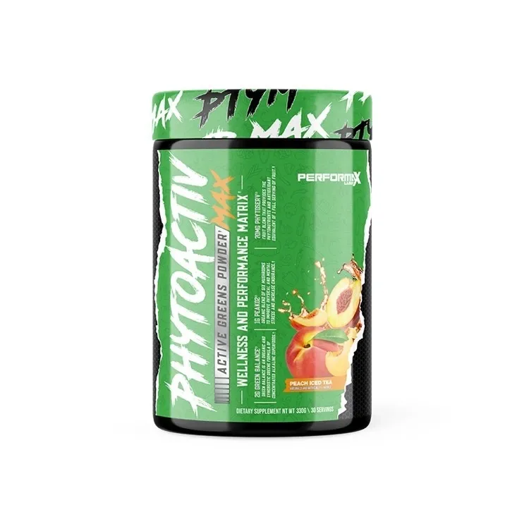 Performax Labs PhytoActivMax Greens Powder, Flavor: Peach Iced Tea, Size: 30 Servings
