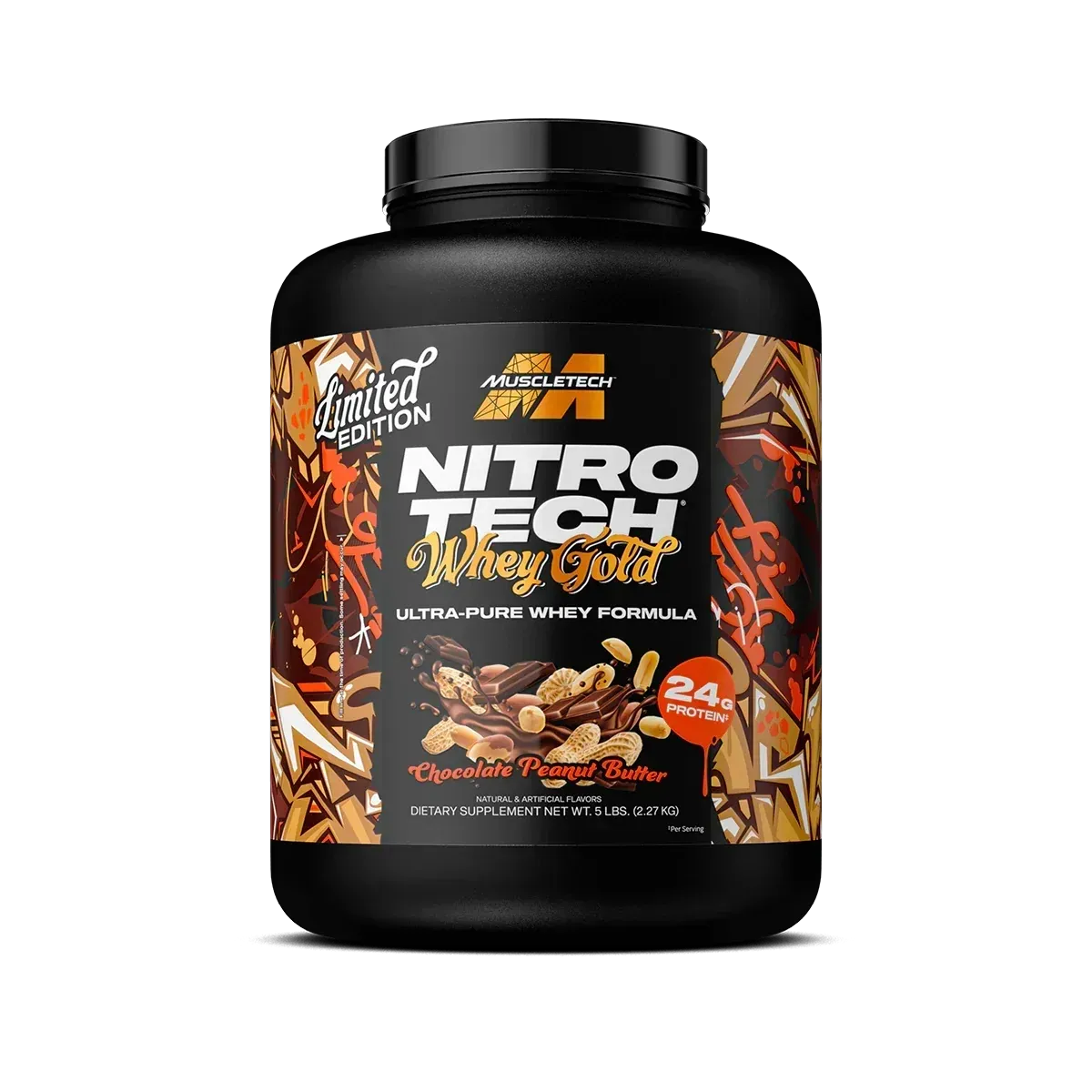 MuscleTech Nitro Tech 100% Whey Gold 5 lb, Flavor: Chocolate Peanut Butter, Size: 5 lb