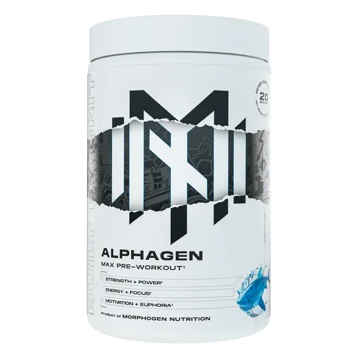 Morphogen Nutrition Alphagen Max Pre-Workout, Flavor: Blue Shark Gummy, Size: 20 Servings