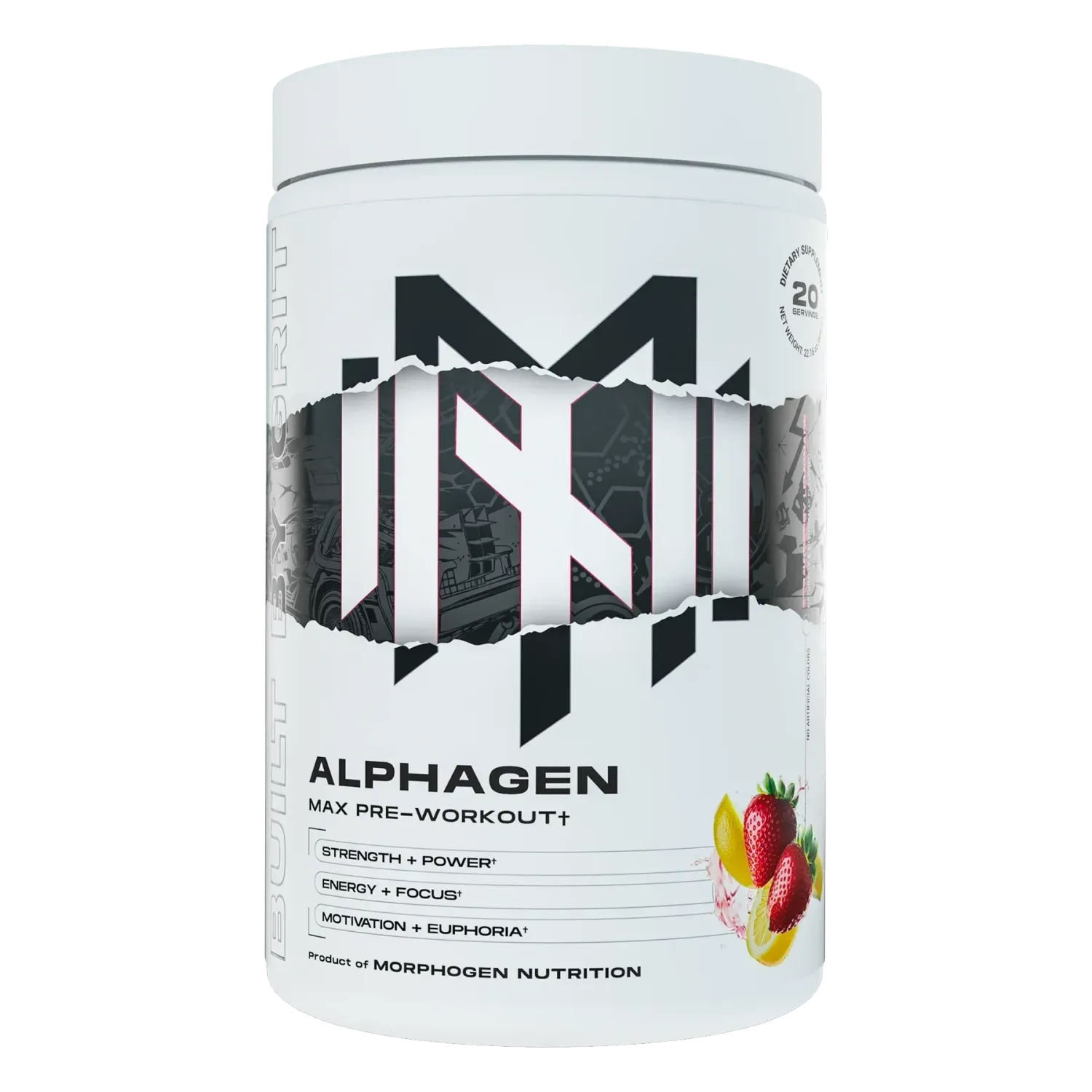 Morphogen Nutrition Alphagen Max Pre-Workout, Flavor: Strawberry Lemonade, Size: 20 Servings