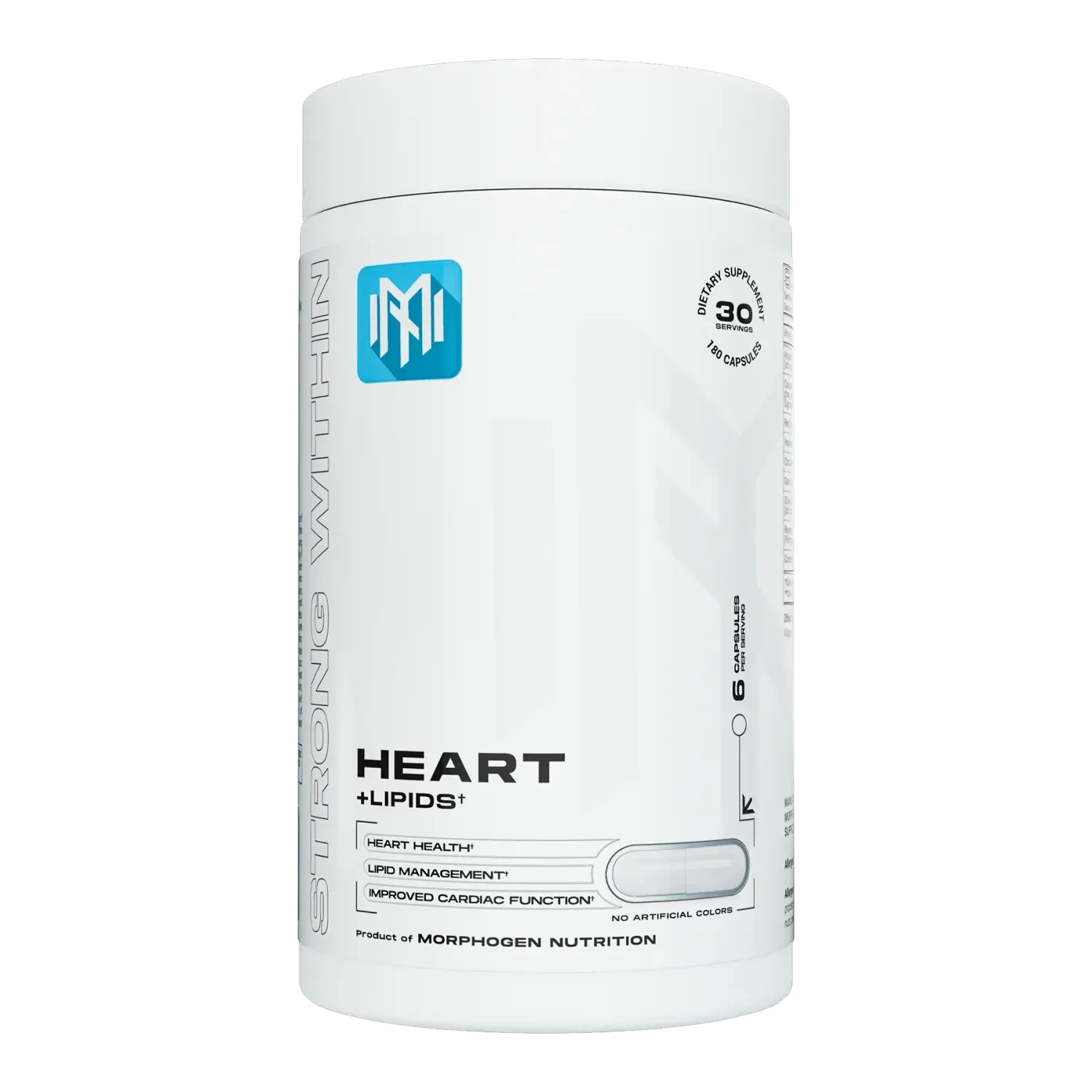 Morphogen Nutrition Heart + Lipids, Size: 180 Capsules