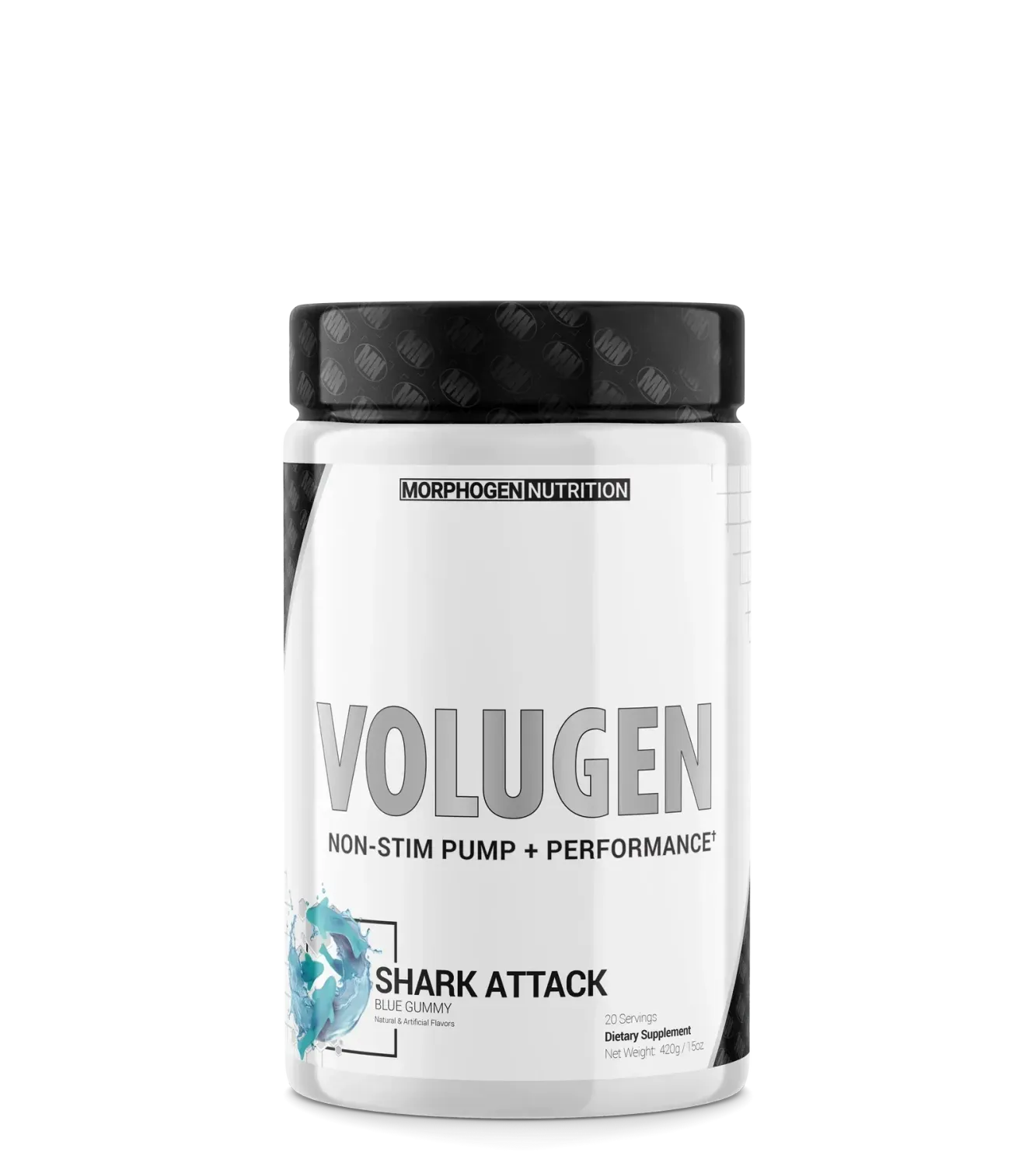 Morphogen Nutrition Volugen, Flavor: Shark Attack (Blue Gummy), Size: 20 Servings