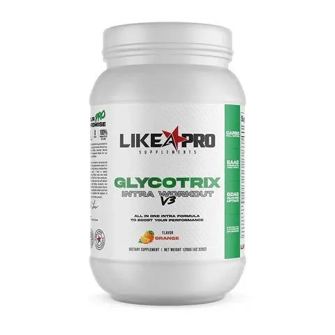 Like A Pro Glycotrix Intra-Workout V3, Flavor: Orange Soda, Size: 30 Servings