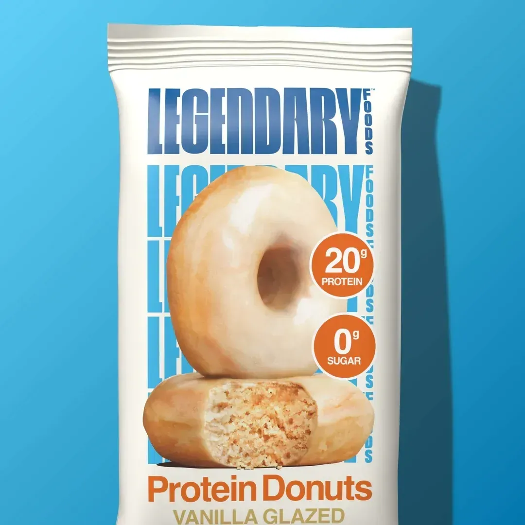 Legendary Foods Protein Donuts, Flavor: Vanilla Glazed Protein Donuts, Size: 1 Donut
