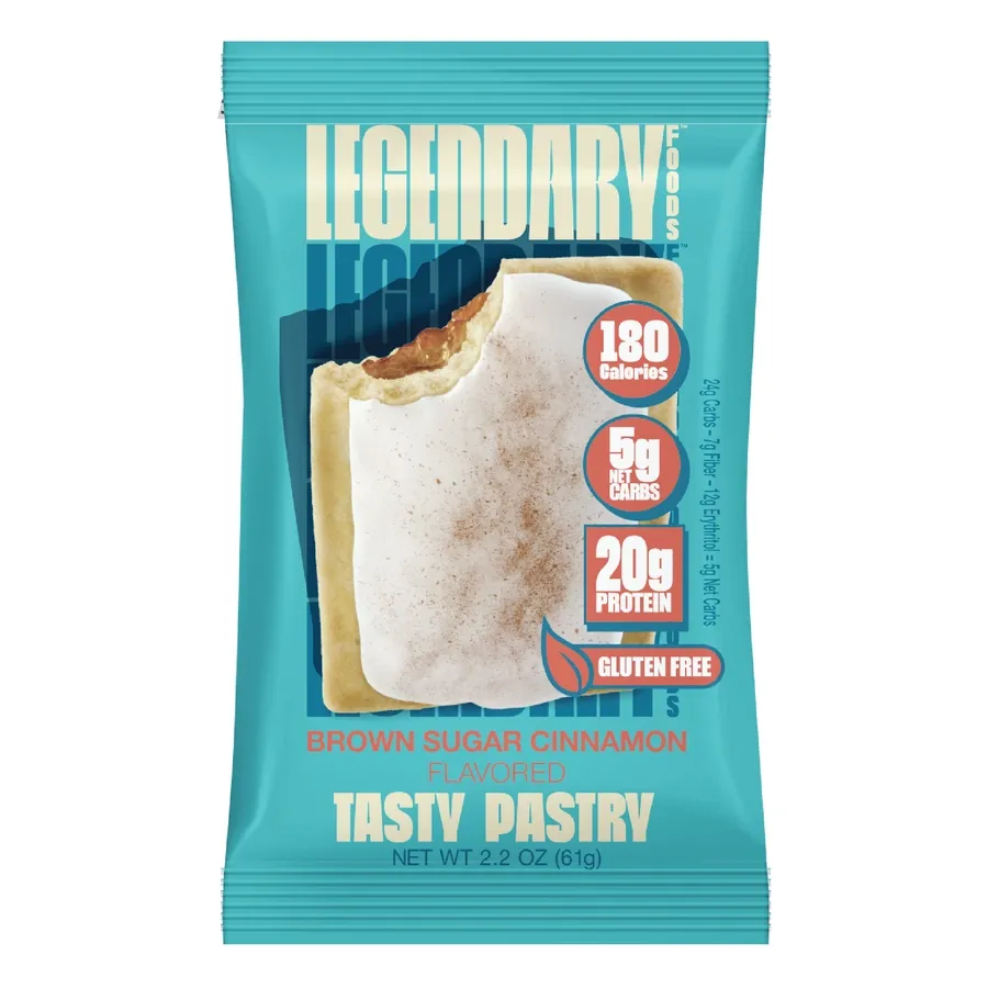 Legendary Foods Cake Style Tasty Pastry, Flavor: Brown Sugar Cinnamon, Size: 1 Pastry