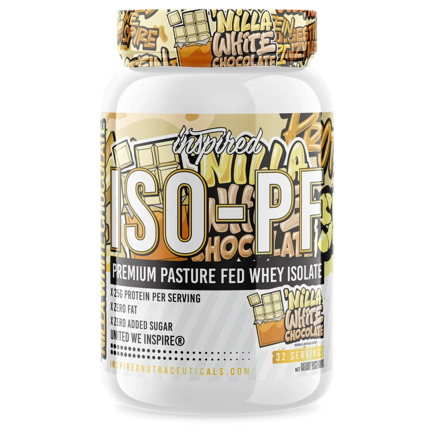 Inspired ISO-PF Pasture Fed Isolate, Flavor: Nilla White Chocolate, Size: 2 lb