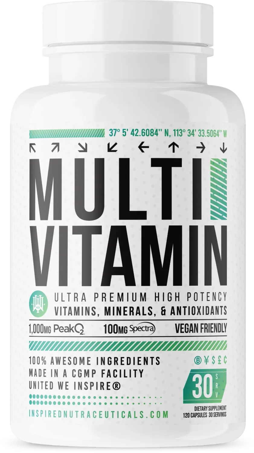 Inspired Multivitamin, Size: 120 Capsules