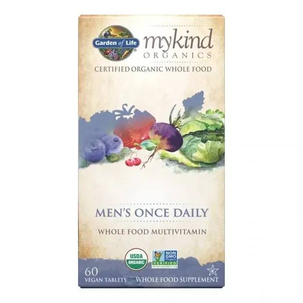 Garden Of Life mykind Organics Men’s Once Daily Multi, Size: 60 Vegetarian Tablets