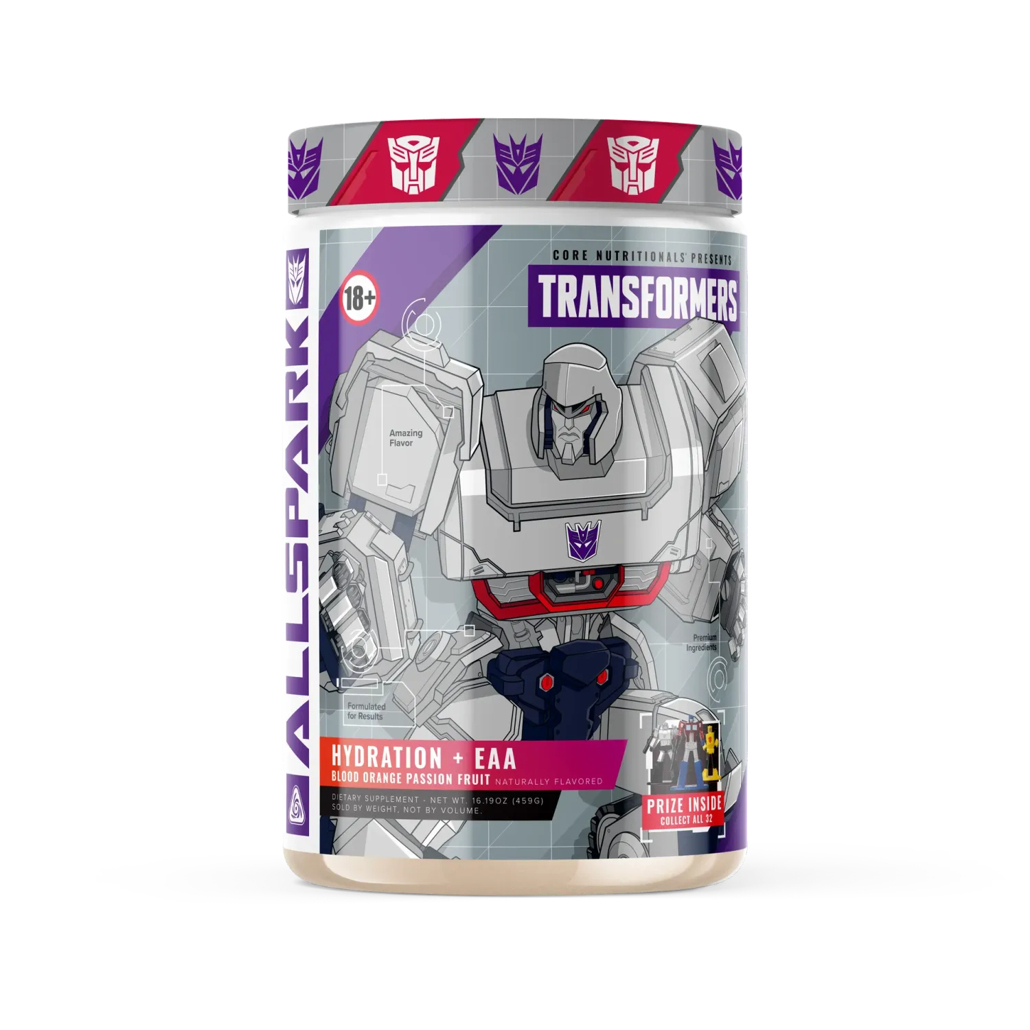 Core Nutritionals Transformers Allspark Hydration EAA, Flavor: Blood Orange Passion Fruit, Size: 30 Servings