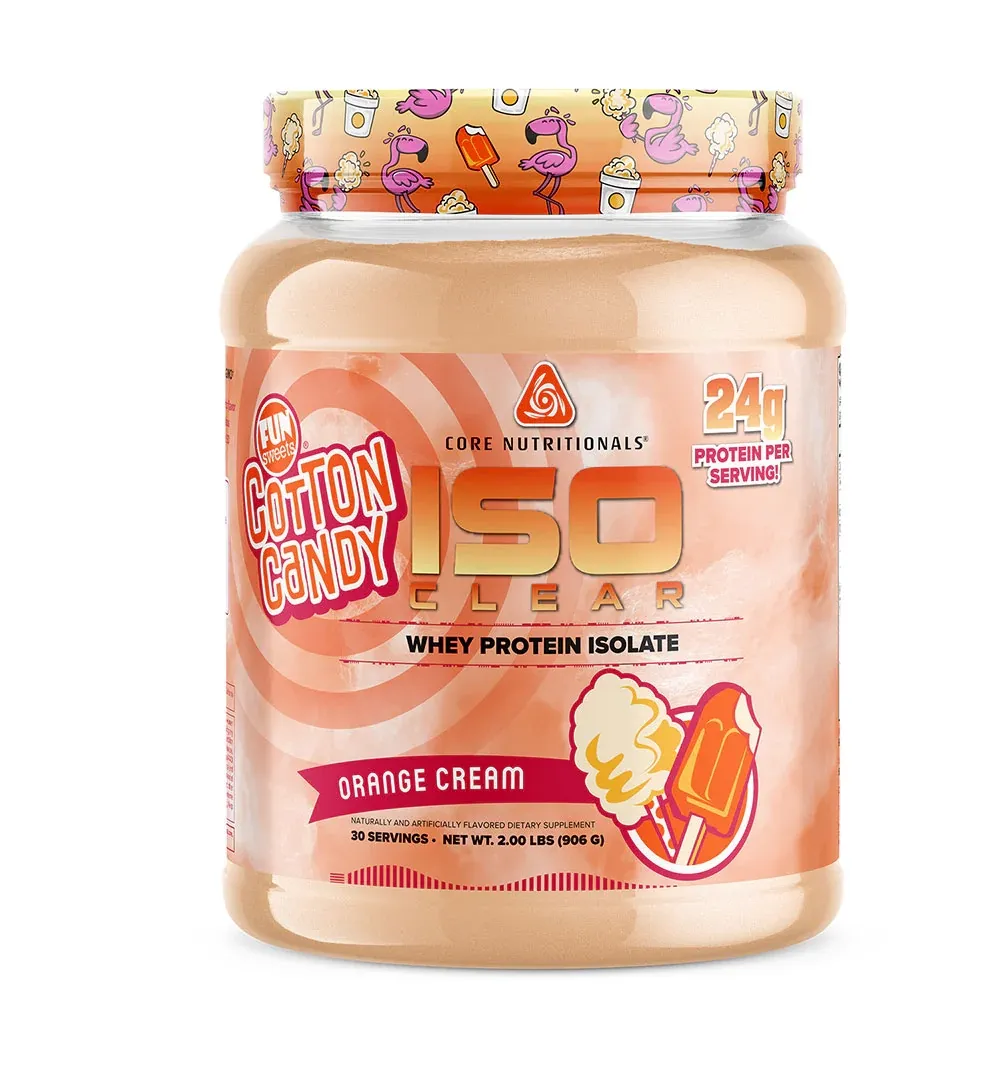 Core Nutritionals ISO Clear 2 lb, Flavor: Fun Sweets Orange Cream, Size: 2 lb