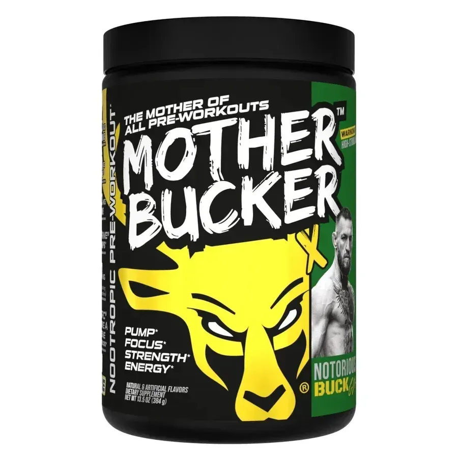 Bucked Up Mother Bucker Pre-Workout, Flavor: Notorious Buck Irish Apple, Size: 20 Servings