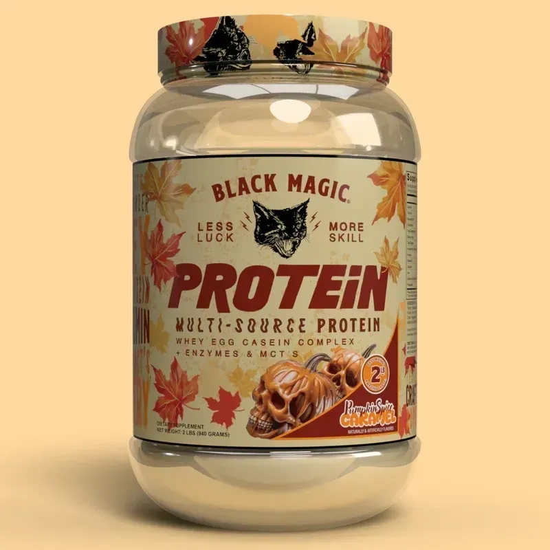 Black Magic Multi-Source Protein, Flavor: Pumpkin Spice Caramel [Limited Edition], Size: 25 Servings