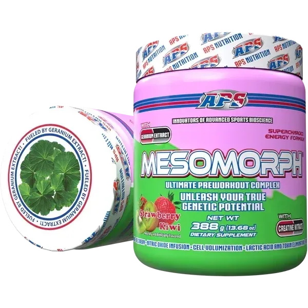 APS Nutrition New Mesomorph, Flavor: Strawberry Kiwi, Size: 25 Servings