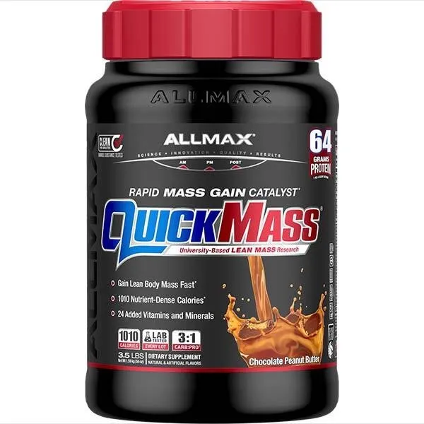 AllMax QuickMass, Flavor: Chocolate Peanut Butter, Size: 3.5 lb