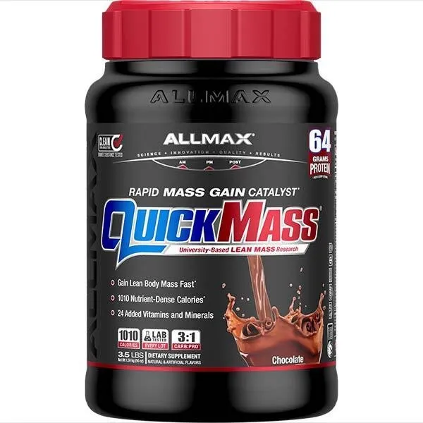 Allmax QuickMass, Flavor: Chocolate, Size: 3.5 lb