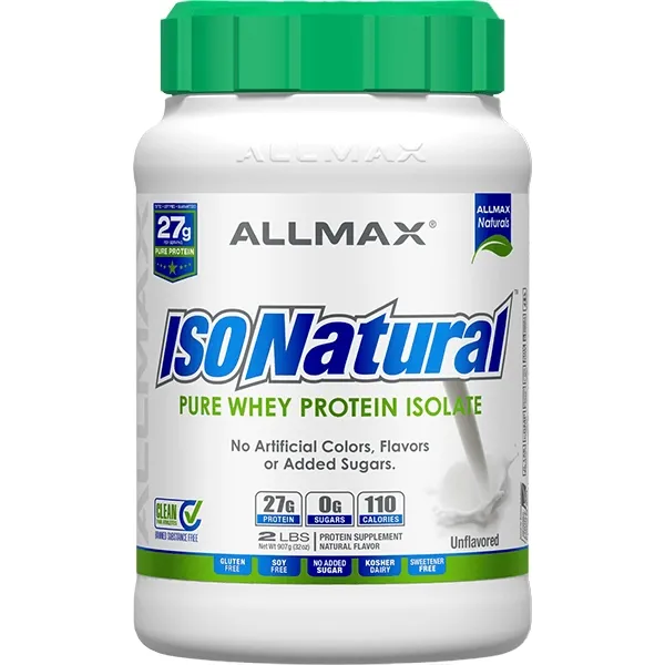 AllMax IsoNatural 2 lb, Flavor: Unflavored, Size: 2 lb