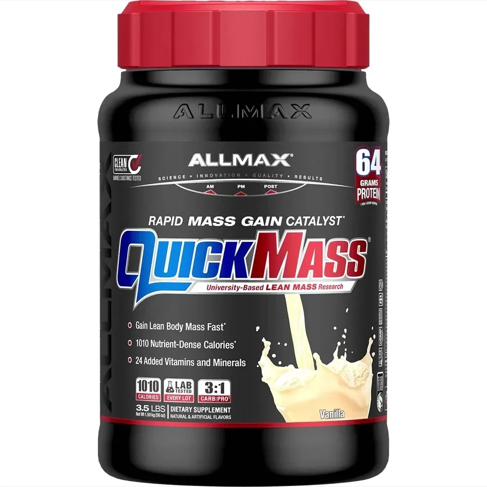 Allmax QuickMass, Flavor: Vanilla, Size: 3.5 lb