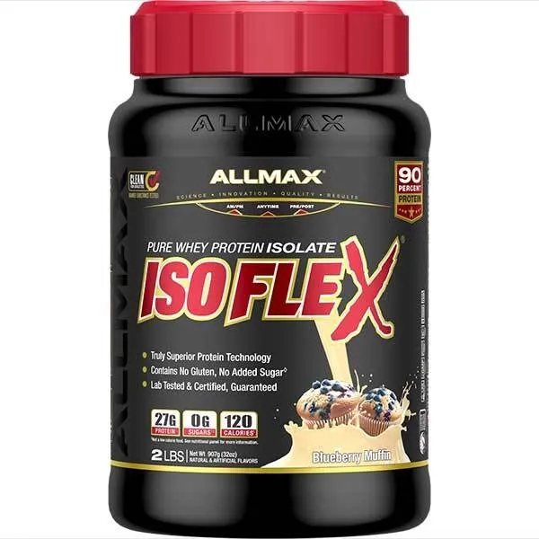 AllMax Isoflex 2 lb, Flavor: Blueberry Muffin, Size: 2 lb