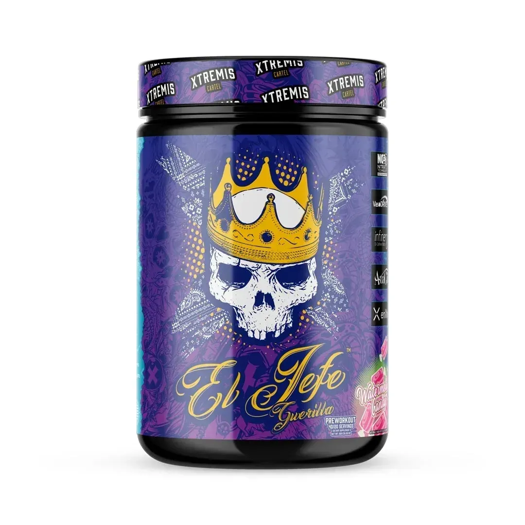 Xtremis Cartel El Jefe Guerilla Pre-Workout, Flavor: Watermelon Candy, Size: 40/20 Servings