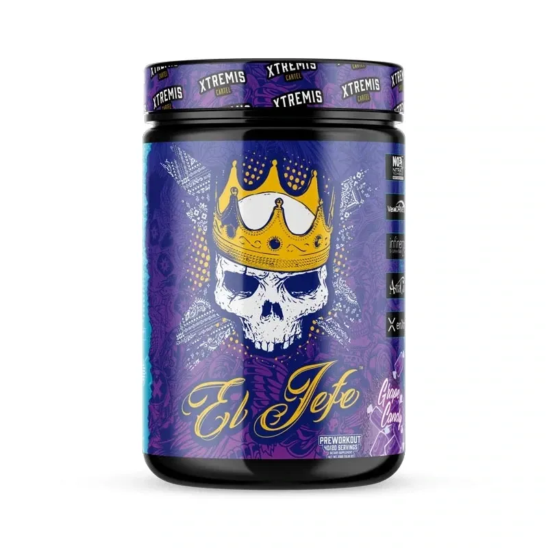 Xtremis Cartel El Jefe Guerilla Pre-Workout, Flavor: Grape Candy, Size: 40/20 Servings